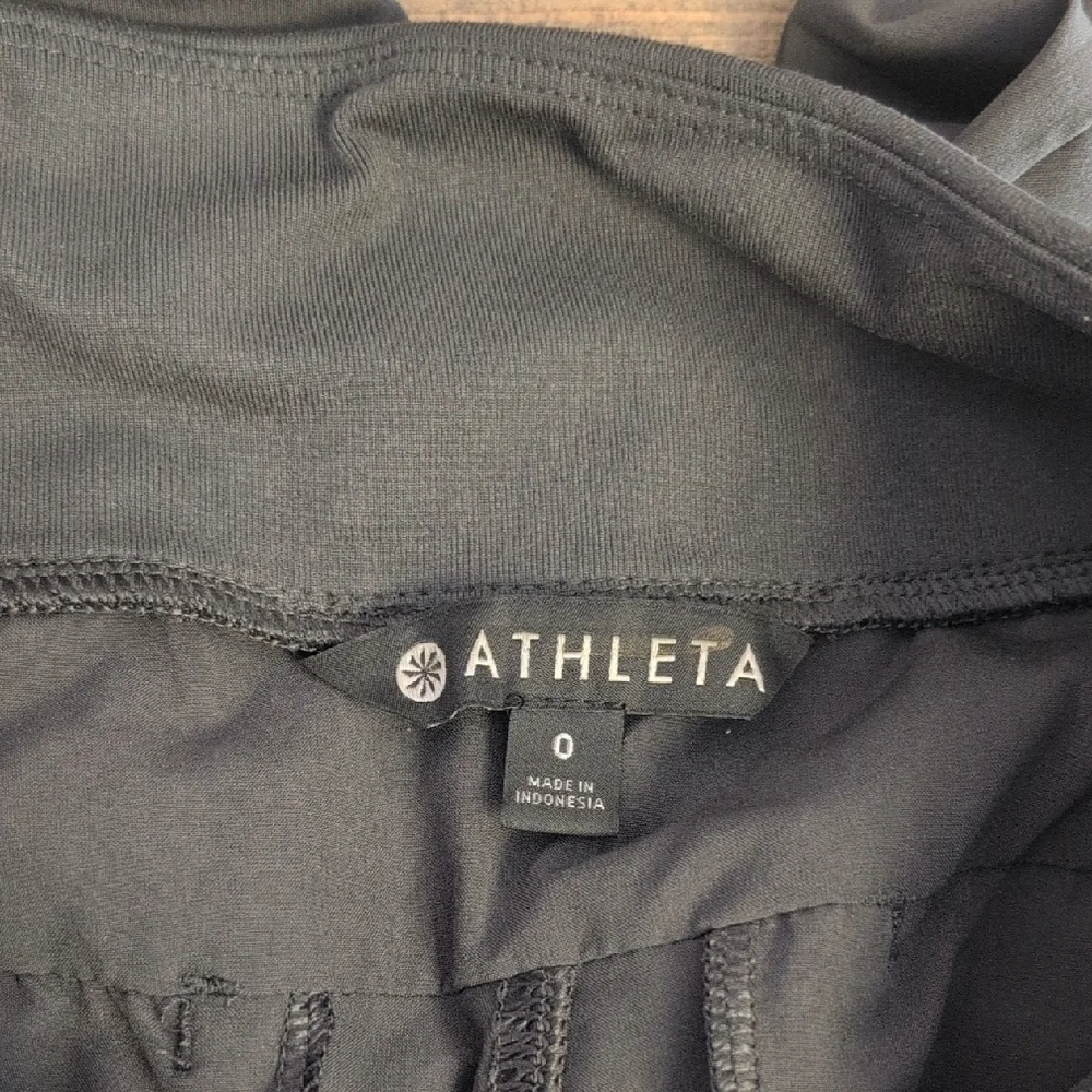 Athleta Classic Charcoal Green/Gray Mid Rise Jogger Pants 0